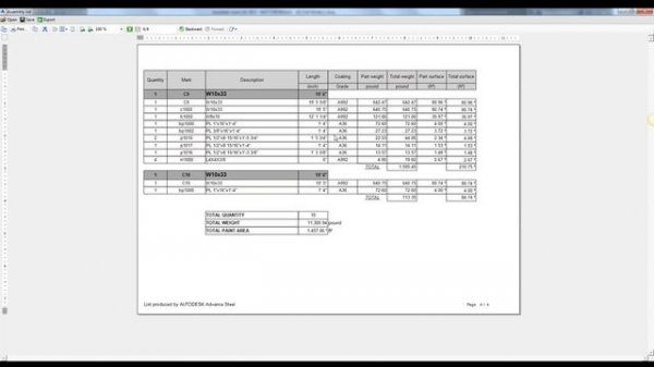 03. Build Your Advance Steel IQ - Generating BOM lists with Advance Steel 2017