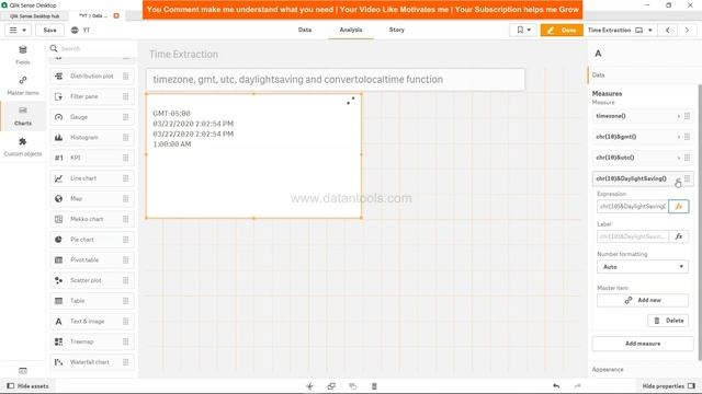 Qlik Sense Date Tutorial for timezone utc gmt daylight saving and convert to local time function смотреть онлайн
