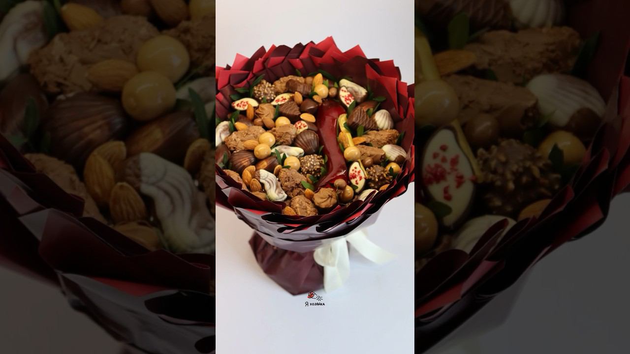 Букет из шоколада #своимируками #diy #букетизконфет #мастеркласс #идеи #tutorial #фудфлористика смотреть онлайн