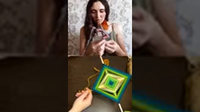 Мандало плетение "Глаз бога" смотреть онлайн