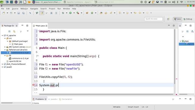171 Java IO Apache commons example مثال على اباتشي جافا смотреть онлайн