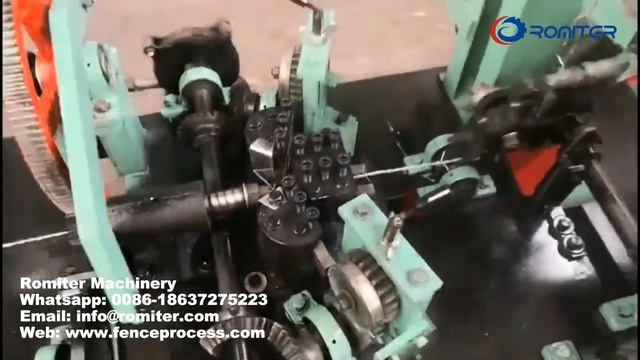 Автоматическая машина для производства колючей проволоки из стали смотреть онлайн