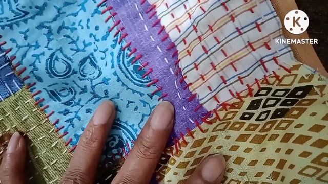 Boro Sashiko Art And Stitching Baby Quilt #patchwork #diy #sewing #costura