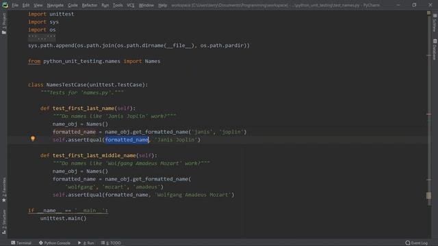 Python Basics 07 - 03/05 Introduction to Unity Testing смотреть онлайн