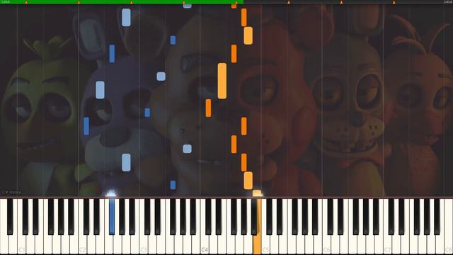 Five Nights at Freddy's Main Theme Piano Tutorial - The Living Tombstone (Synthesia) смотреть онлайн