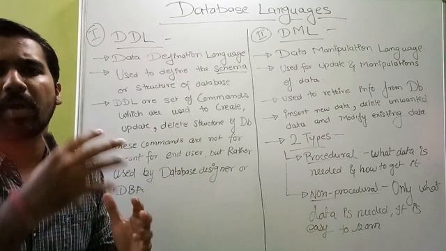 Database Languages : Data Definition Language (DDL) & Data Manipulation Language (DML) (HINDI) смотреть онлайн