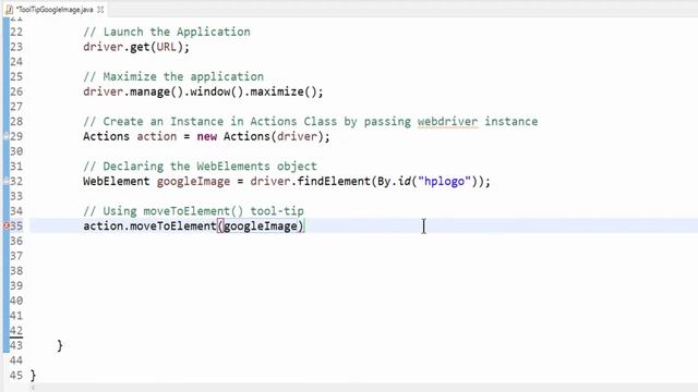 Selenium Tutorials for Beginners : 29. How to perform Tool-Tip? смотреть онлайн