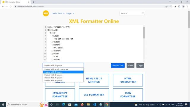 XML Formatter Online смотреть онлайн
