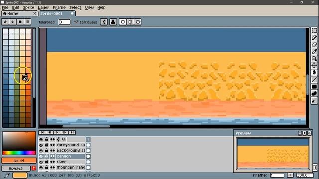 Balloon Popping Pigs Crumble Canyon Time Lapse Pixel Art in Aseprite смотреть онлайн