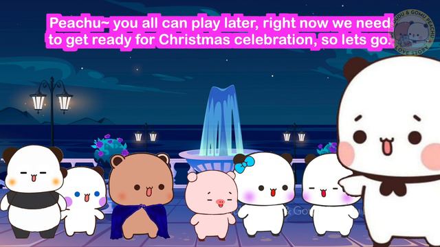Christmas Celebration Last Part 🎄🎅🏻 | Peachu Gomu | Bubu Dudu | Peach Goma | Gomu Peachu Love Story