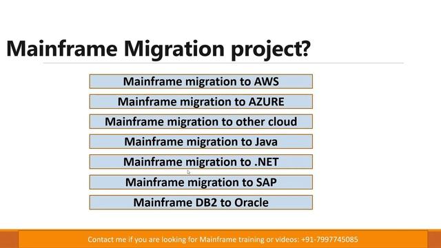 Mainframe Migration | Mainframe Modernization New Mainframe Batch from 16-Nov-2022 смотреть онлайн