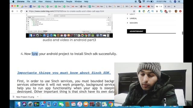 how to create video or audio calling app android studio using sinch sdk смотреть онлайн