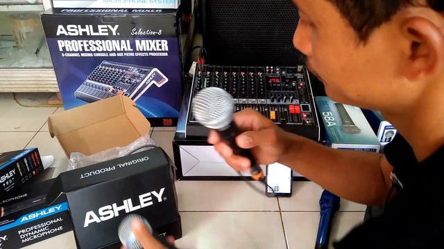 Tes mic ashley i200 vs shure sm58 vs shure beta 58A KW смотреть онлайн
