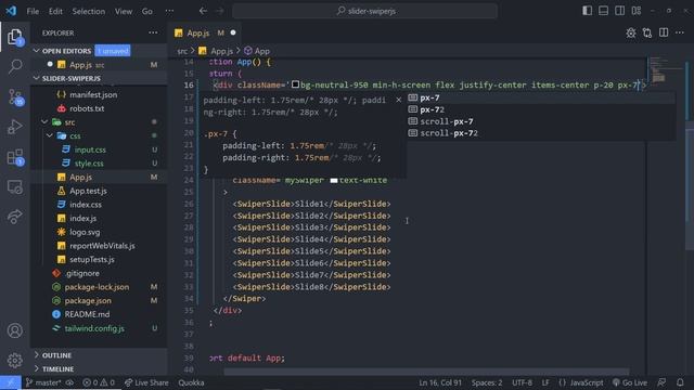 How to make a card / swiper slider with swiper.js, tailwindcss, and react смотреть онлайн