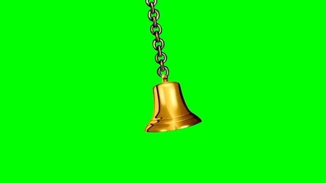 Hindu Temple Bell Green Screen