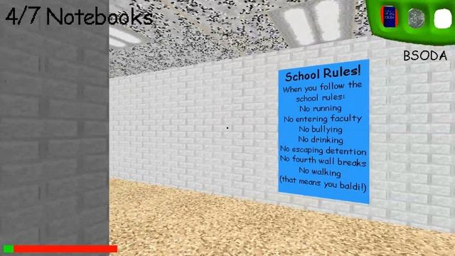 Baldi can walk for real this time v0.2 (Baldi's Basics Mod) смотреть онлайн