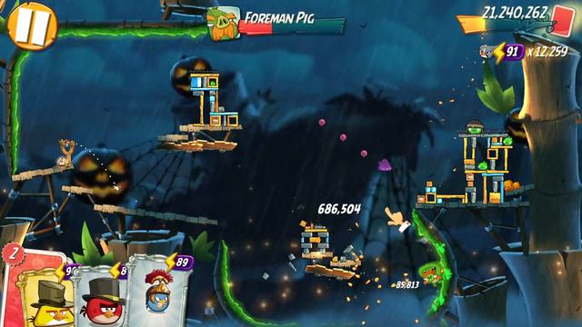 Angry Birds 2 PC King Pig Panic (KPP) with Stella for extra Leonard card (Oct 14, 2021) смотреть онлайн