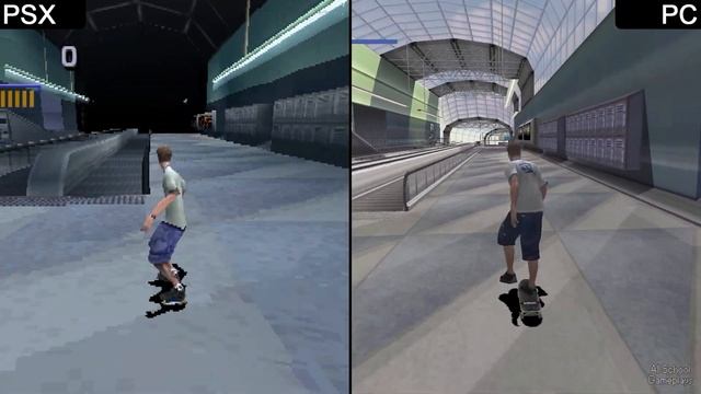Tony Hawk's Pro Skater 3 - PSX vs. PC - Comparison смотреть онлайн