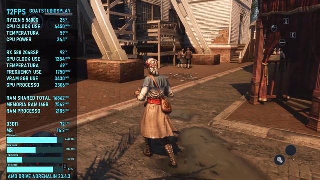 ASSASSIN'S CREED LIBERATION HD / RYZEN 5 5600G / RX 580 8GB 2048SP / TESTING IN 1080P VERY HIGH ! смотреть онлайн