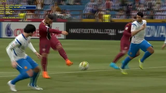 PES 2016 rodando na EVGA GTX 970 com overclock смотреть онлайн