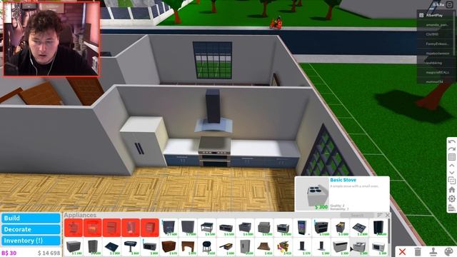 Продолжаем Cтроить Дом Мечты в Welcome To Bloxburg Roblox | Роблоксер Альберт