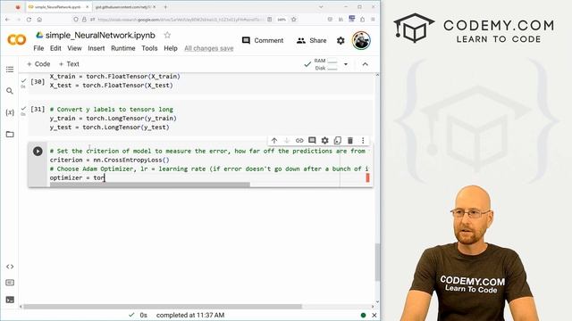 Load Data and Train Neural Network Model - Deep Learning with PyTorch 6 смотреть онлайн