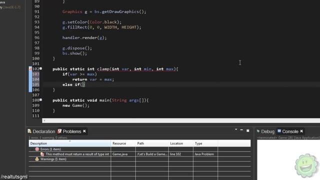 Java Programming: Let's Build a Game #4 смотреть онлайн