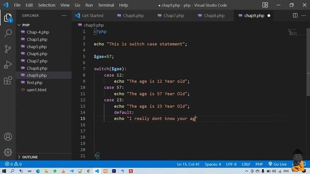 # Class9 Switch Case In PHP смотреть онлайн