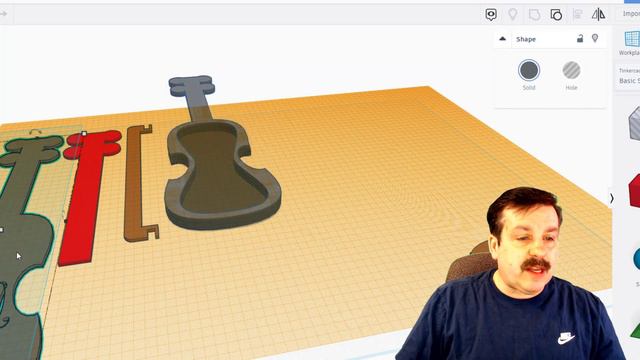 Laser Cut Cardboard Violin Created by Jack K. in Tinkercad #freefile смотреть онлайн