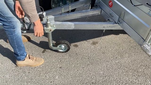 Двухосный прицеп «Викинг Про 1535» с кузовом 3,5x1,5 оцинкованный, самосвальный с удлинителем дышла смотреть онлайн