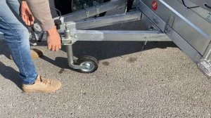 Двухосный прицеп «Викинг Про 1535» с кузовом 3,5x1,5 оцинкованный, самосвальный с удлинителем дышла