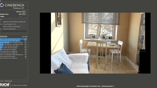 AMD Ryzen 5-3550H {HP Pavilion 15-ec0315ng} - Cinebench R20 CPU-Test смотреть онлайн