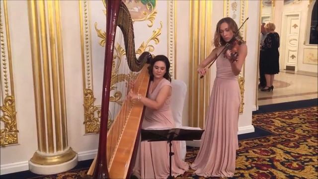 Арфа и скрипка. Арфистка. Скрипачка. смотреть онлайн