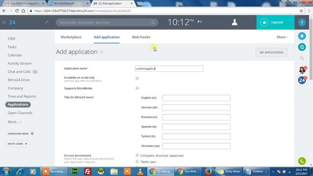 Create Application In Bitrix24 - Part 1 смотреть онлайн
