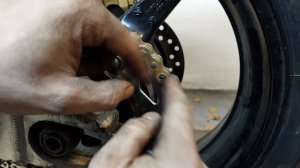 как ЗАКЛЕПАТЬ ЦЕПЬ на мотоцикле