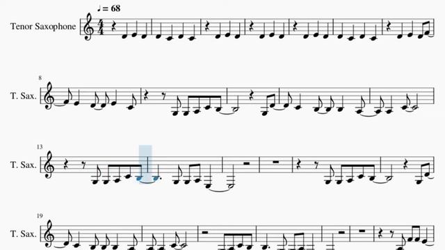 SUPER EASY Tenor Sax Sheet Music: How to play Titanium by David Guetta ft Sia смотреть онлайн