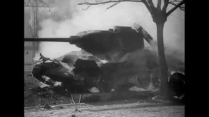 Горят танки т 34-85 лето 1944 год