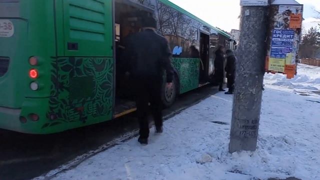 Автобус ЛиАЗ 5292.67 (LNG) 2020 г.в, ВН 894 74, борт. 9-38, маршрут 45 "Аэропорт - Автобусный парк" смотреть онлайн