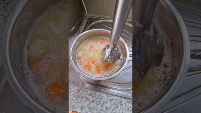 Суп пюре. Куриный суп пюре. Готовим легко. смотреть онлайн