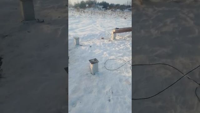 обвязка брусом фундамента из свай смотреть онлайн