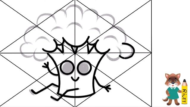 Как нарисовать БРОККОЛИ шаг за шагом / УРОКИ РИСОВАНИЯ / 3 этап / чистовой рисунок/ #2 смотреть онлайн