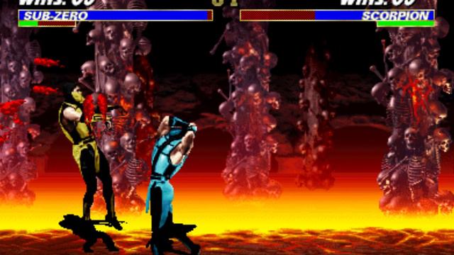 UMK3 Arcade - Classic Sub-Zero 9 hits 55% punisher combo смотреть онлайн