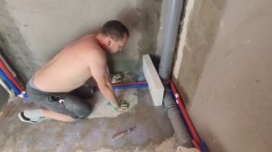 Душевая кабина из газоблоков своими руками.