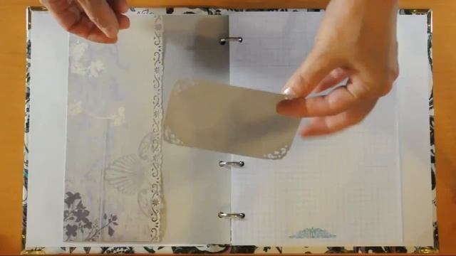 Творческий блокнот в технике скрапбукинг / Блокнот на кольцах смотреть онлайн