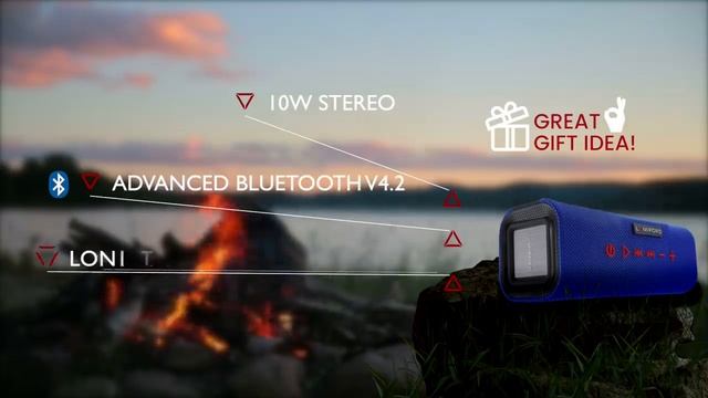 Lumiford Stereo Blue Log Wireless speaker смотреть онлайн