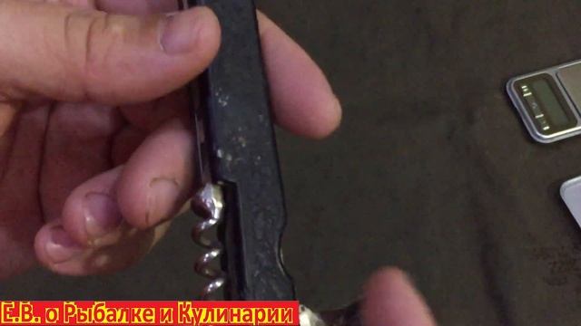 Складной охотничий нож из СССР с экстрактором, завод П. О. Октябрь .Советский складной нож. смотреть онлайн