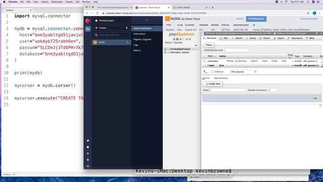 Using a cloud MySQL database with Python смотреть онлайн