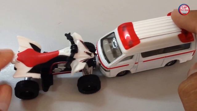 Toy for Kids, Tomica Toy Car, Toyota Himedic, Yamaha YFZ450R смотреть онлайн