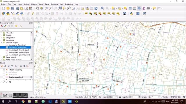 QGIS Tutorial: Network Analysis (Shortest Path/Route and Service Area) смотреть онлайн