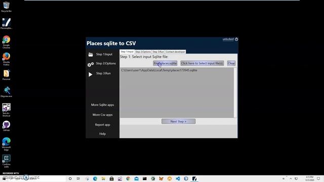 Places sqlite to CSV смотреть онлайн